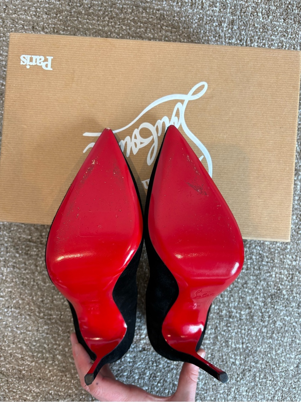 Christian Louboutin Black Suede So Kate size 39.5 - Picture 3 of 5